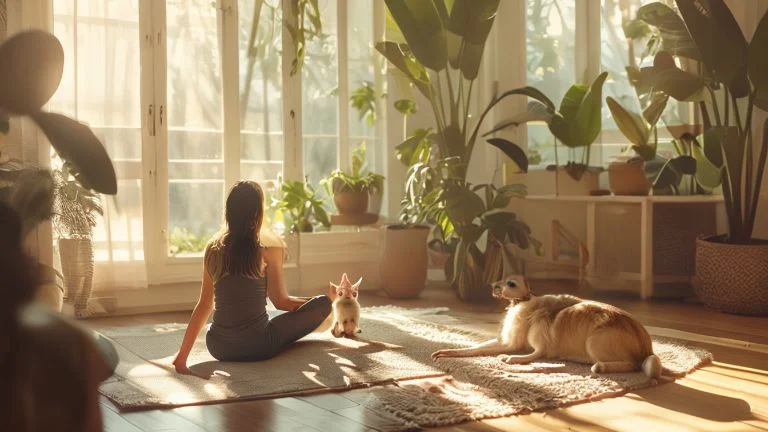Descubra os Benefícios da Yoga com Seus Animais de Estimação em Casa