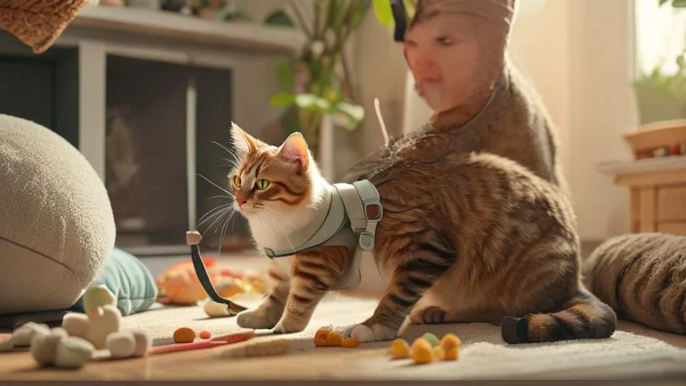 Como acostumar seu gato à coleira e guia com facilidade