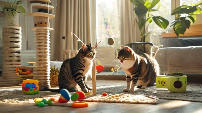 Os melhores brinquedos para deixar gatos de apartamento sempre ativos