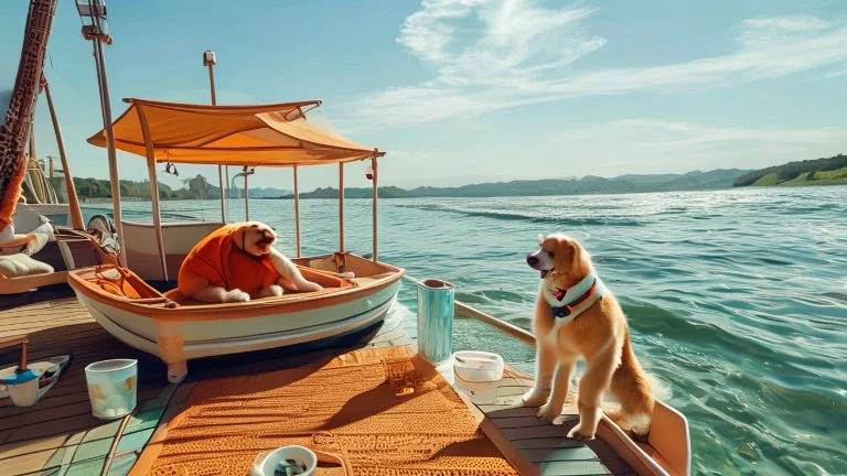 Passeio de barco com pets: dicas para manter seu amigo seguro e confortável