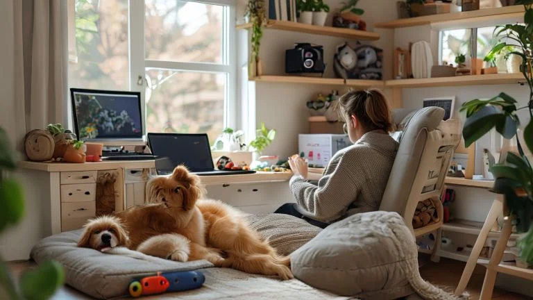 Pets e home office: como minimizar distrações e garantir cuidado
