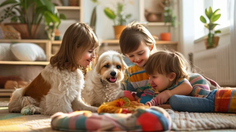 Como Treinar Cães para Viver em Harmonia com Crianças Pequenas
